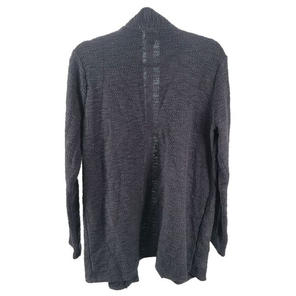 J Crew Cardigan Womens Medium Gray Sweater Oversized Pockets Cocoon Shawl - Picture 4 of 6